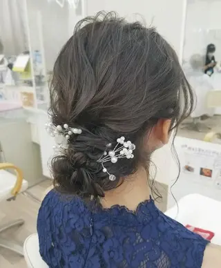 ヘアアレンジ ミディアム 関口 友菜のヘアスタイル