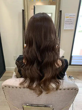 ロング カラー 艶髪レイヤー上田 紗也🇰🇷💗のヘアスタイル