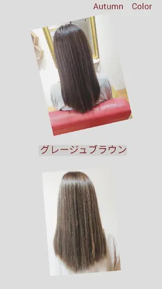 セミロング カラー Culumi所属・Culumi クルミ 松井照雄/梅田茶屋町のヘアスタイル