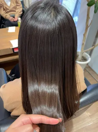 セミロング 丸山 亜加理のヘアスタイル