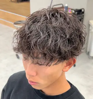 ショート パーマ メンズ メンズパーマ/新潟/ 万代／田崎亮🌟のヘアスタイル
