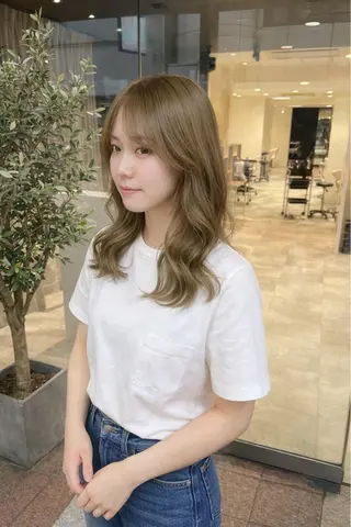 カラー 美髪矯正/髪質改善 /透明感ある艶カラーのヘアスタイル