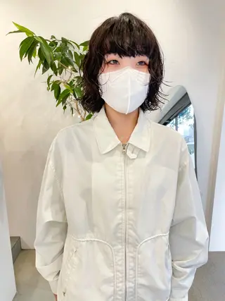 ミディアム パーマ 可愛いパーマスタイル といえばISSEYのヘアスタイル