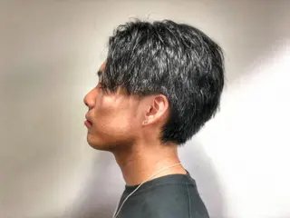 ショート カラー パーマ メンズ 美髪矯正 Rioのヘアスタイル