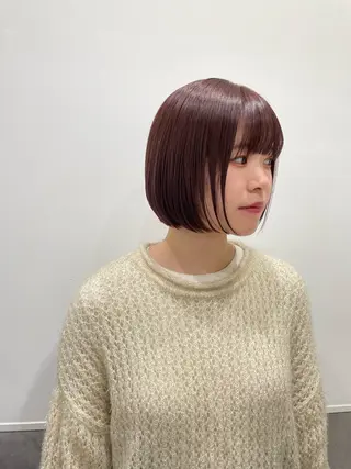ミディアム カラー 透明感🫧半個室 yukaのヘアスタイル