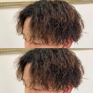 パーマ メンズ 年間2000名担当◎ パーマ職人/仲原佑樹のヘアスタイル
