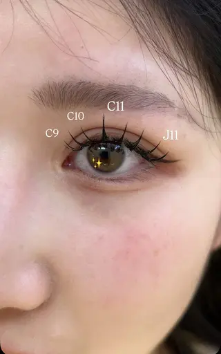 マツエク・マツパ EYELA 桃華💎のマツエク・マツパデザイン