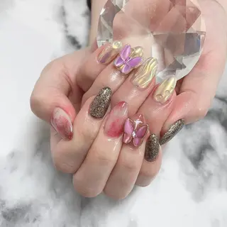 ロング カラー キッズ ネイル マツエク・マツパ 💎ビューティサロン 湘南　RIRAN💎のネイルデザイン