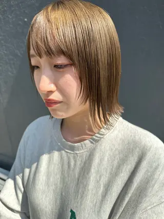 ミディアム 奧村 真奈のヘアスタイル