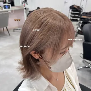 ミディアム カラー ヘアアレンジ 最新艶髪トレンド￤ ヘア￤miyu🐒♡のヘアスタイル