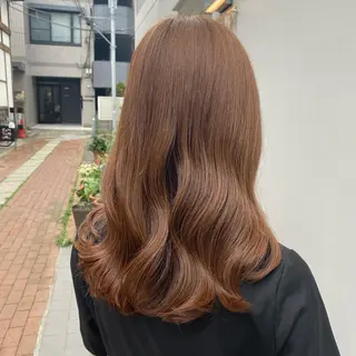 セミロング カラー 🪭risa 暖色/レイヤー🪭のヘアスタイル