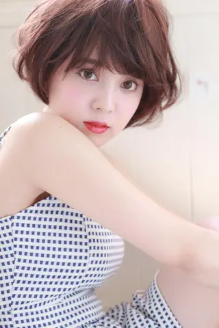 ショート カラー パーマ マツエク・マツパ 髪質改善サロン Liko🌟のヘアスタイル