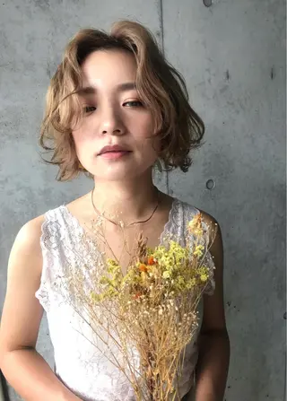 ショート カラー 小顔似合わせ 前田ヒロコのヘアスタイル