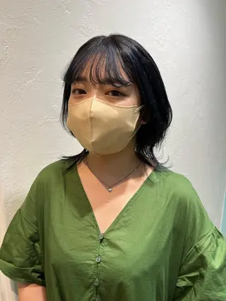 ミディアム カラー パーマ ヘアアレンジ メンズ GO TODAY シェアサロン 表参道Flos店所属・nishi fuyumiのヘアスタイル