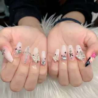 ネイル Hana Bloom Nail💜Akiのネイルデザイン