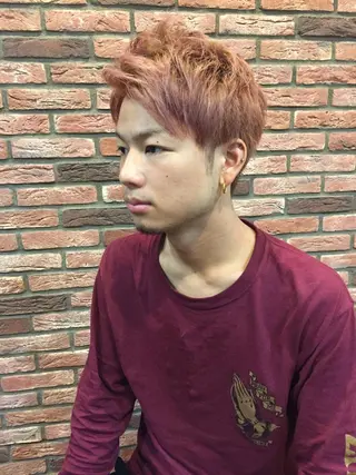 ショート カラー メンズ グレイスフルバーバープラチナム六本木店所属・六本木メンズヘア 大橋勇貴のヘアスタイル