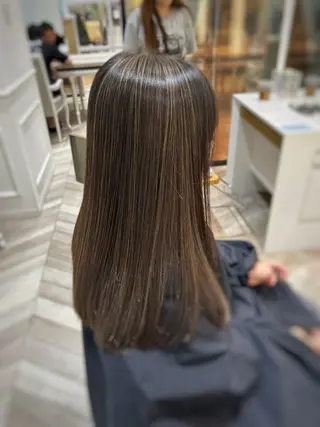 ロング カラー 淡路.上新庄/透明感 .艶カラー/野口春貴のヘアスタイル
