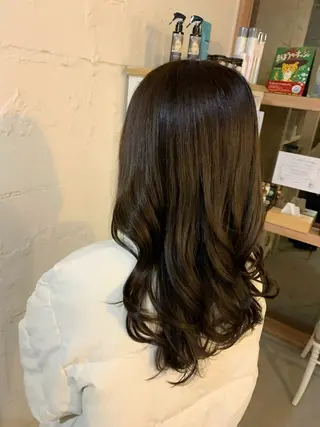 セミロング 福永 ちひろのヘアスタイル