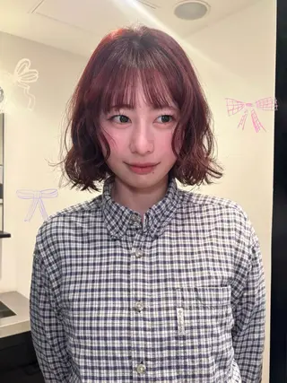 ショート rizu　/ ボブ /ブラウンカラーのヘアスタイル