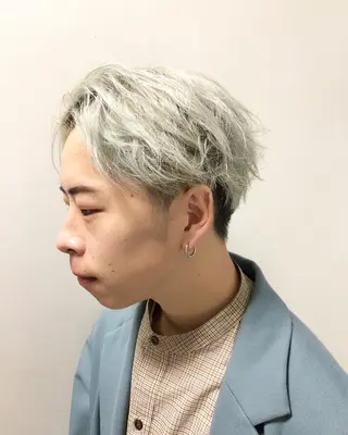 カラー ヘアアレンジ メンズ ainico+所属・メンズ特化✂️栗原 侑也のヘアスタイル