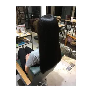 ロング アオガミ （前髪顔周りカット）のヘアスタイル