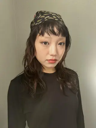 パーマ セミロング ヘアアレンジ 🌼U24 ヘアデザインラボのヘアスタイル