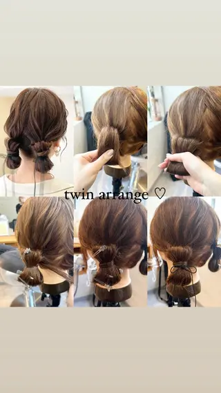 ヘアアレンジ moto船橋所属・対馬 粘音のヘアスタイル