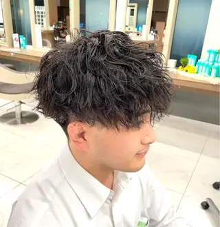 ショート パーマ メンズ 【メンズ特化】 池田大成✂︎のヘアスタイル