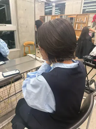 ミディアム カラー 誰よりも丁寧なカット 🍀小林輝のヘアスタイル