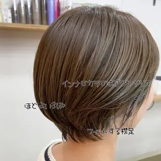ショート ショートヘア、ボブ こやさん　コヤマのヘアスタイル