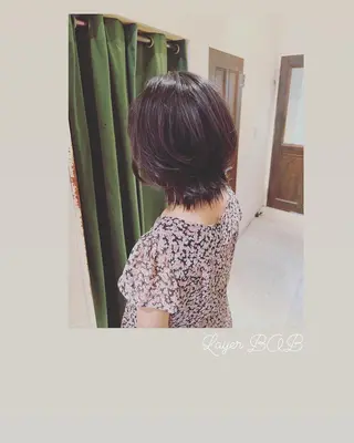 ミディアム ハイライト/インナー /ブリーチ/レイヤーのヘアスタイル