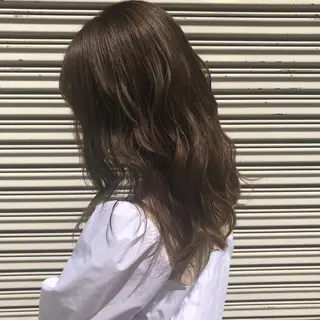 セミロング カラー 透明感カラー、 アレンジ/miyuのヘアスタイル