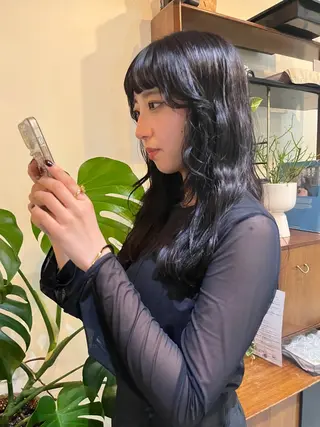 セミロング レイヤーカット\ウル フ　chinatsuのヘアスタイル