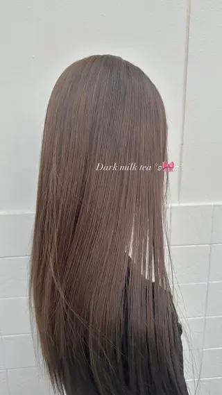 ロング カラー 坂庭 美夢のヘアスタイル