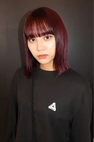 ミディアム カラー ヘアアレンジ @kyoniyy KYONIのヘアスタイル