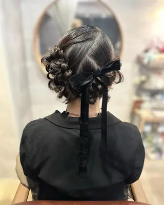 ミディアム ヘアアレンジ ヘアセット┊お呼ばれ ┊お出かけ┊wadaのヘアスタイル