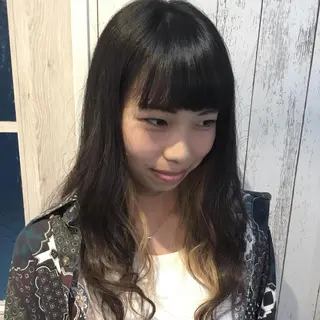 ロング カラー 金崎 新吾のヘアスタイル