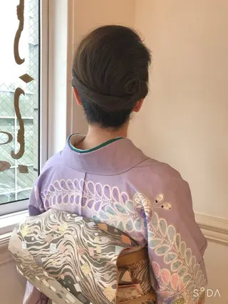 ヘアアレンジ ビーアトリエ目黒所属・着付・ヘアセット 松永香代子のヘアスタイル