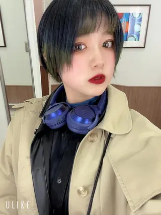 ショート カラー ヘアアレンジ 🍒KIKUCHI KANAE🍒のヘアスタイル