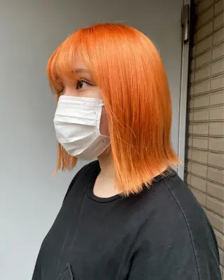 ミディアム カラー ハイトーン/ブリーチ /ウルフ⛓️MAKIのヘアスタイル