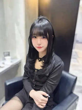 ロング 髪質改善/透明感ヘア にちか🐰のヘアスタイル