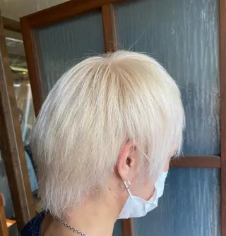 ショート カラー パーマ ヘアアレンジ メンズ キッズ ネイル マツエク・マツパ emu所属・🌈髪質改善・美髪矯 正・平野瀬乃🌈のヘアスタイル