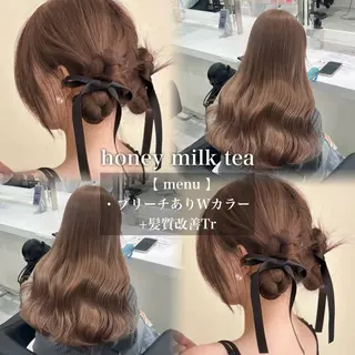 カラー 🩶透明感ミルク ティー🩶 maoのヘアスタイル