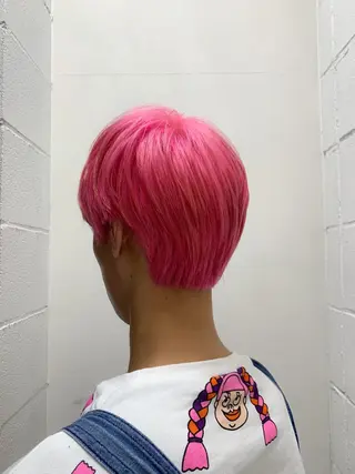 ショート カラー メンズ THE./ブリーチ 透感カラー/髪質改善のヘアスタイル