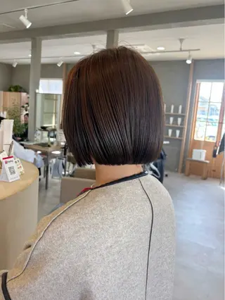 ミディアム カラー 真弓 理沙/艶カラーのヘアスタイル