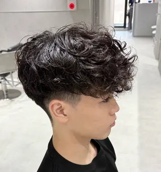 ショート パーマ メンズ 【メンズ特化】 池田大成✂︎のヘアスタイル