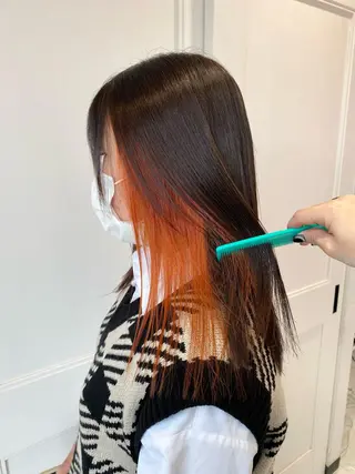 セミロング カラー Ayuna /透明感カラーのヘアスタイル