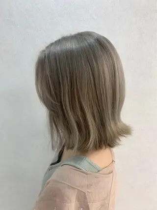 ミディアム カラー 髪質改善 ヒデのヘアスタイル