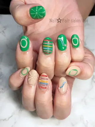 ネイル Hair salon Irie所属・與儀 知佳のネイルデザイン