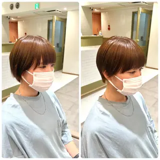 ショート カラー ヘアアレンジ メンズカット /パーマ🍀田畑玖音のヘアスタイル